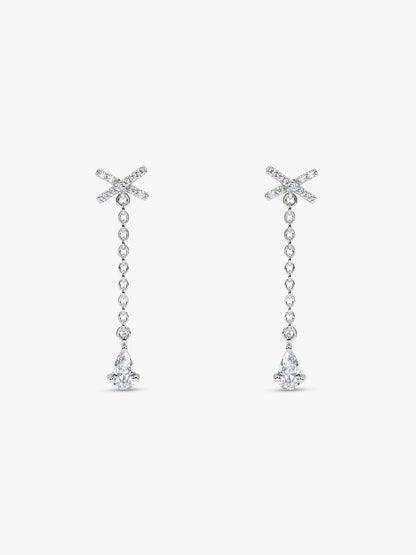 Silver Lilia Drop Earrings
