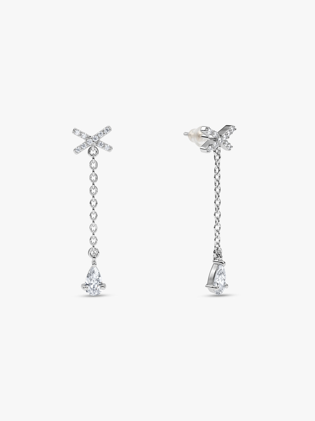 Silver Lilia Drop Earrings