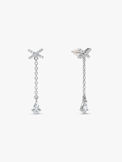 Silver Lilia Drop Earrings