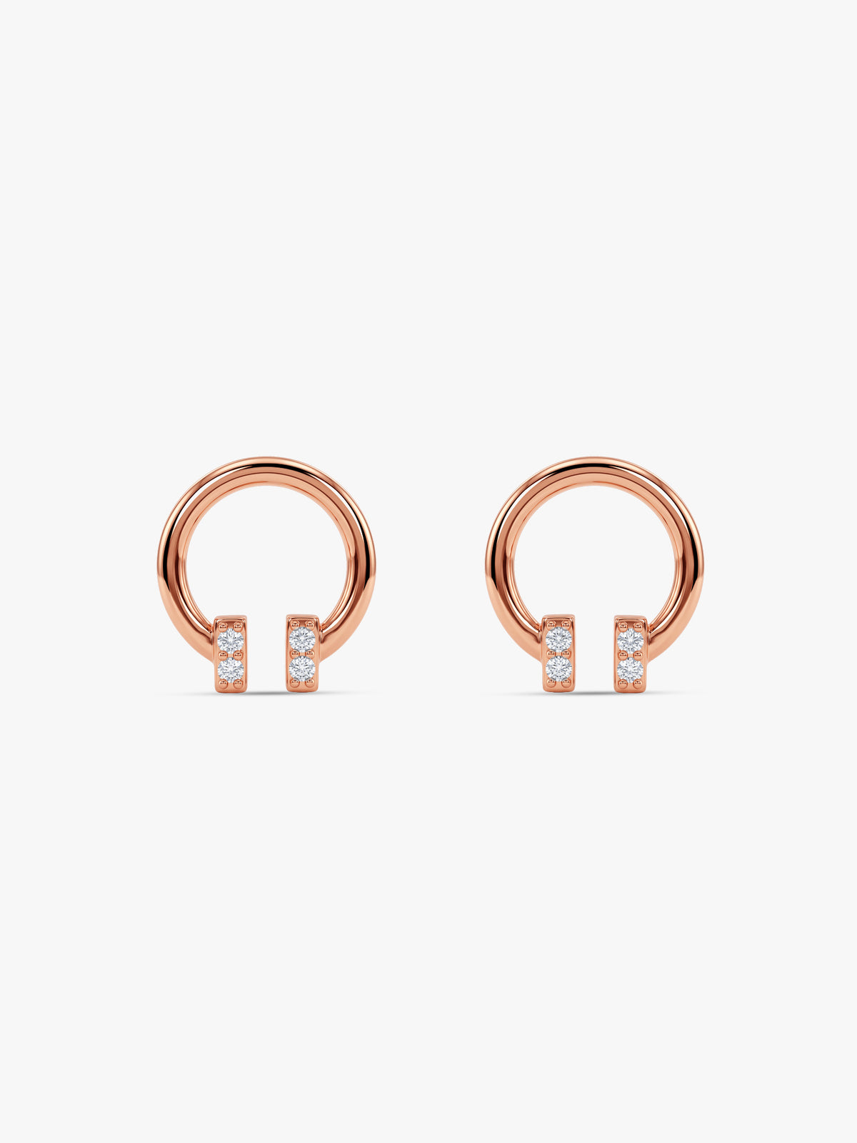 Rose Gold Tune In Earrings