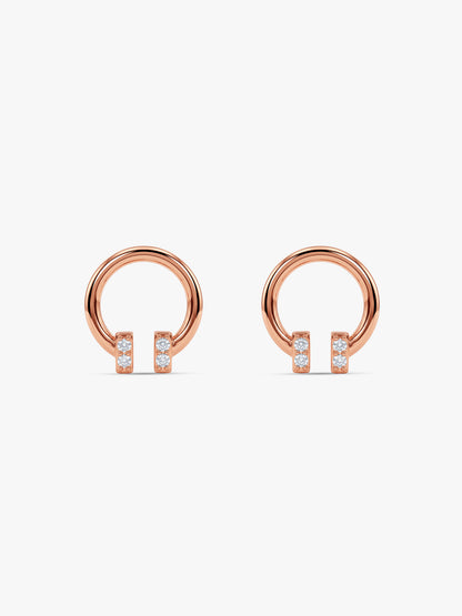 Rose Gold Tune In Earrings