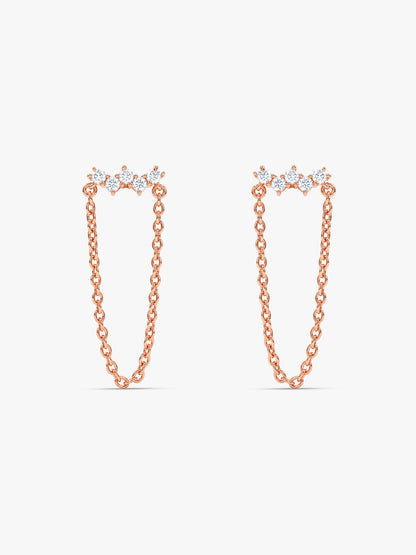 Rose Gold Cielle Earrings