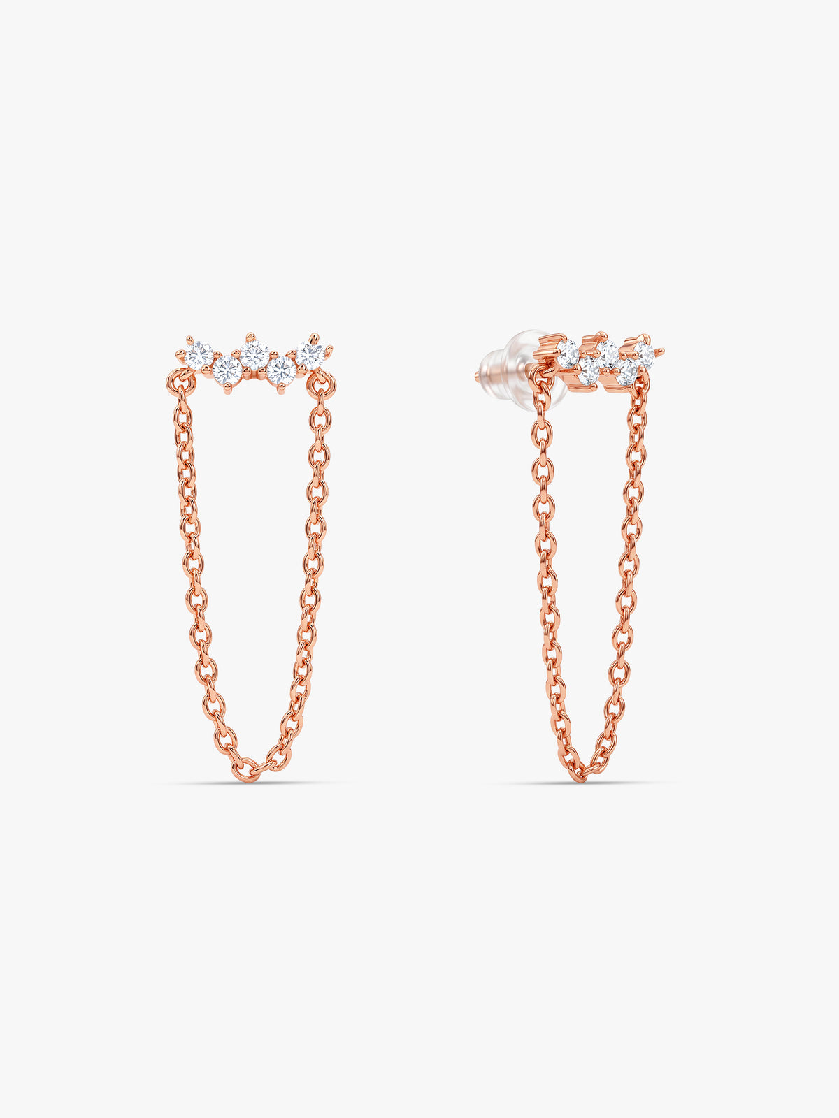 Rose Gold Cielle Earrings