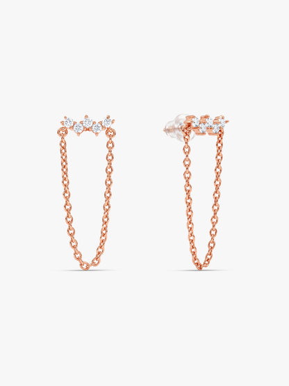 Rose Gold Cielle Earrings