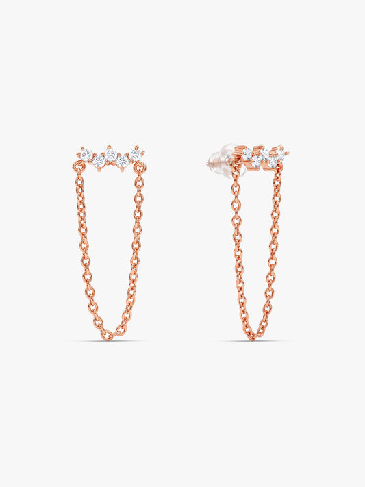 Rose Gold Cielle Earrings