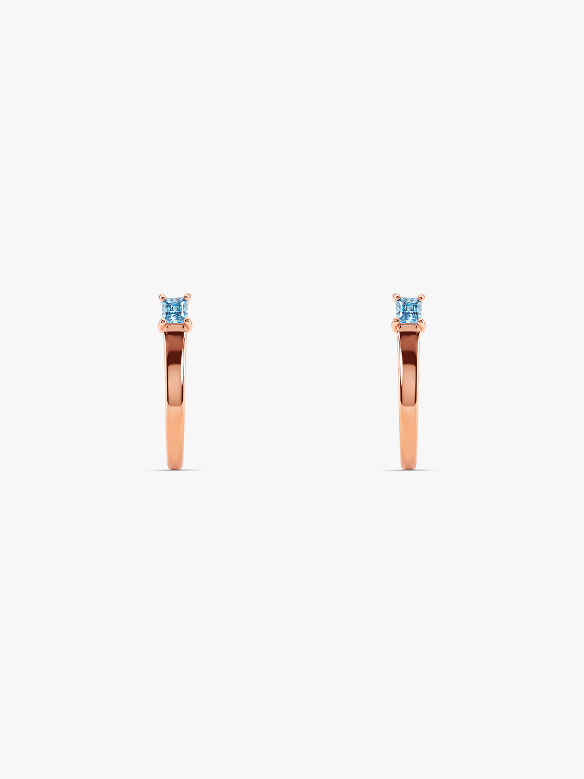 Rose Gold Oceara Hoop Earrings
