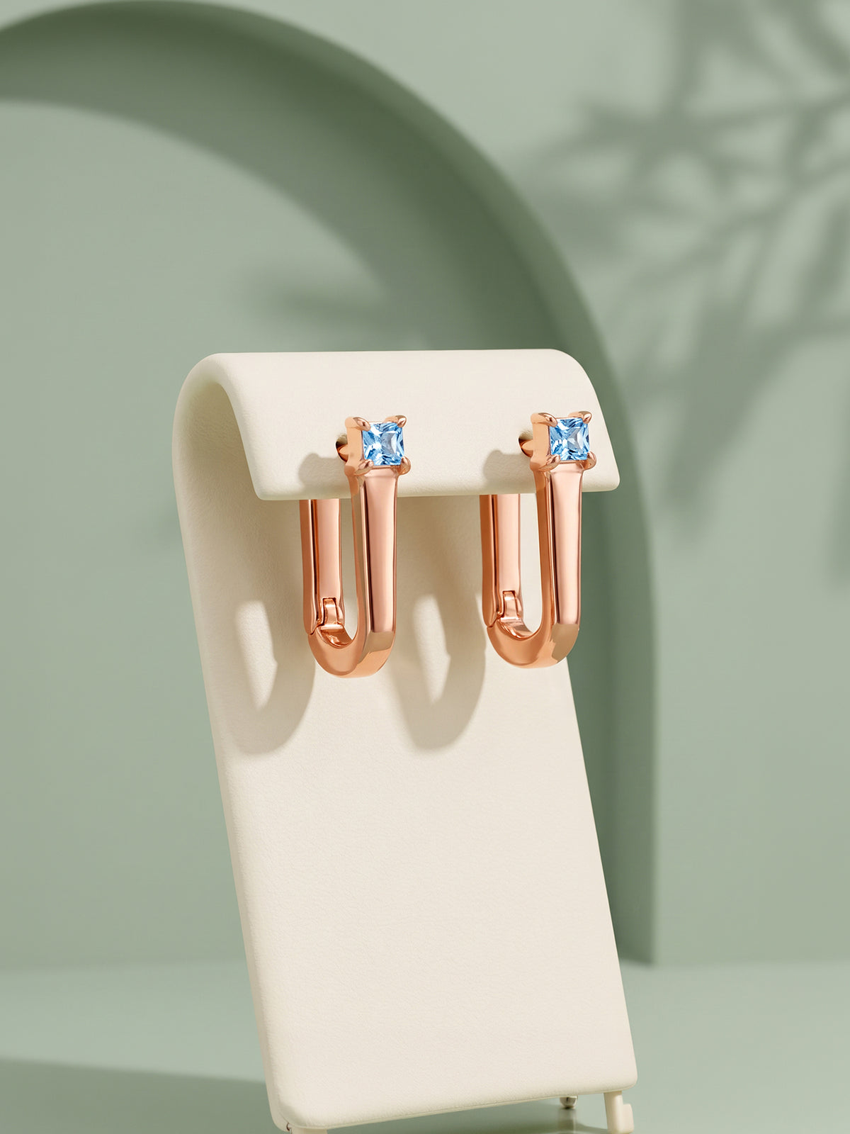Rose Gold Oceara Hoop Earrings