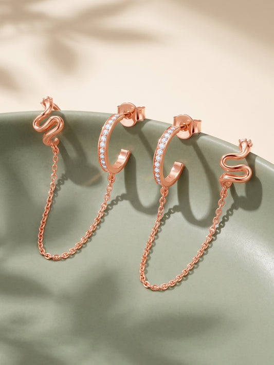 Rose Gold Ophira Earrings
