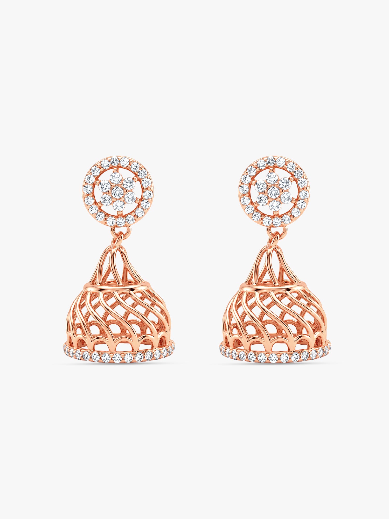 Rose Gold Mehr Jhumka