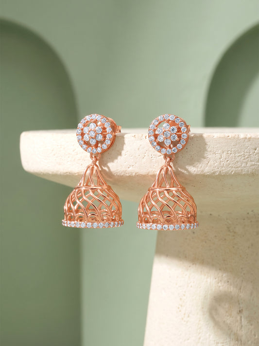 Rose Gold Mehr Jhumka