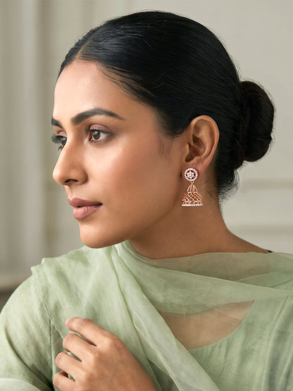 Rose Gold Mehr Jhumka
