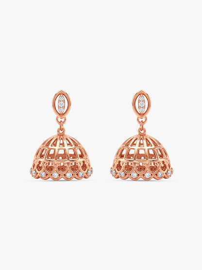 Rose Gold Inayat Jhumka