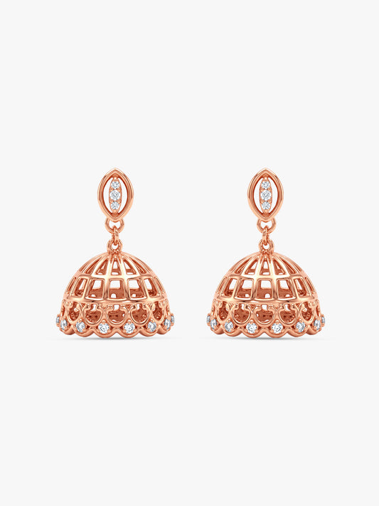 Rose Gold Inayat Jhumka