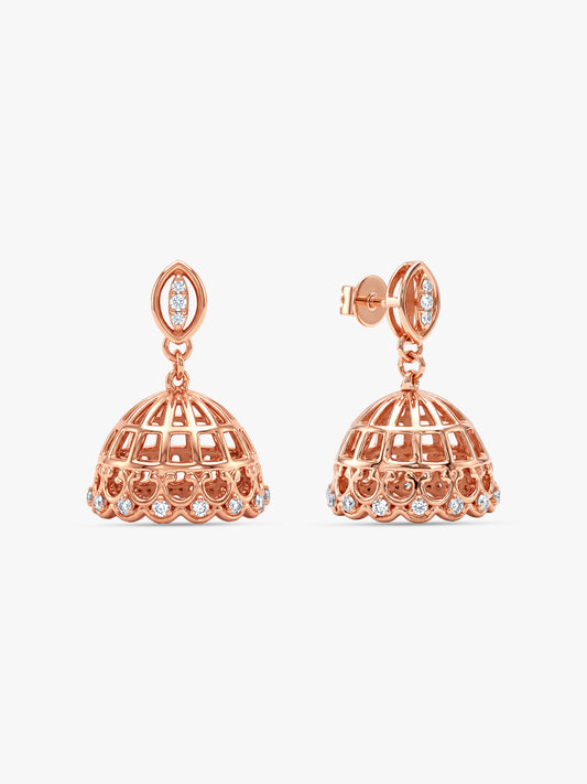 Rose Gold Inayat Jhumka