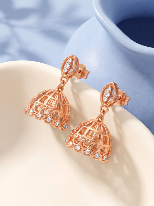 Rose Gold Inayat Jhumka