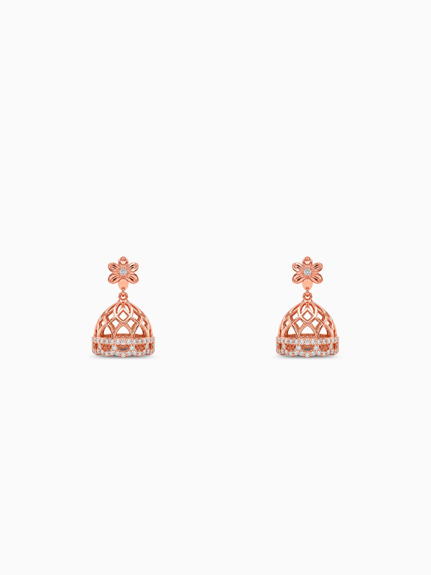 Rose Gold Gulnaar Jhumka