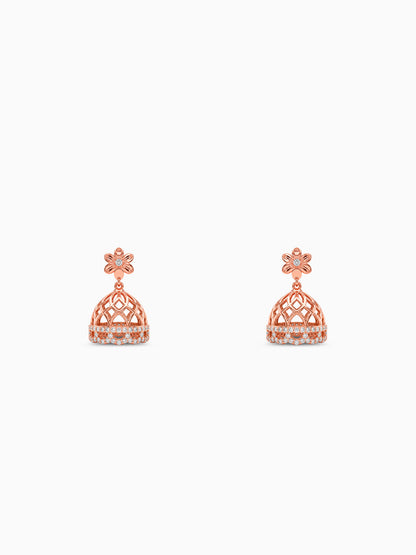 Rose Gold Gulnaar Jhumka