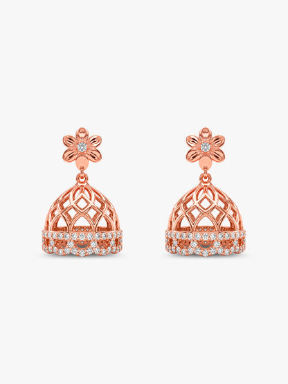 Rose Gold Gulnaar Jhumka
