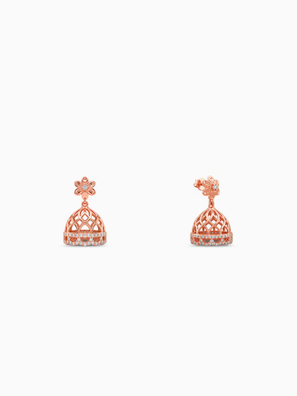 Rose Gold Gulnaar Jhumka