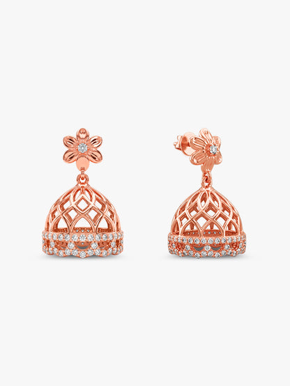 Rose Gold Gulnaar Jhumka