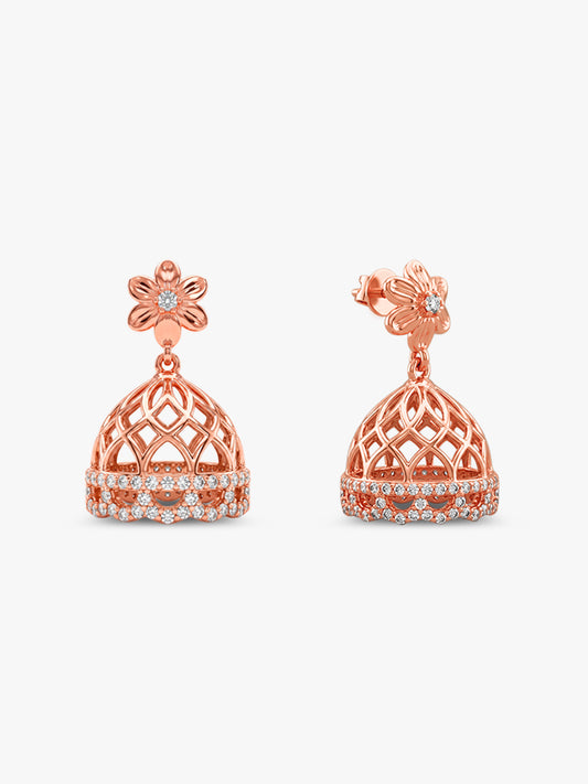 Rose Gold Gulnaar Jhumka
