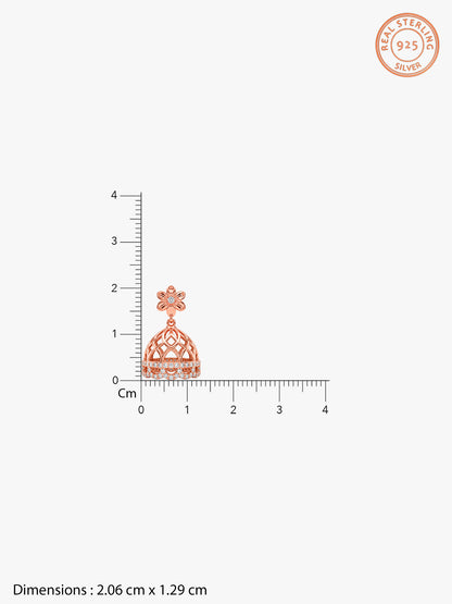Rose Gold Gulnaar Jhumka