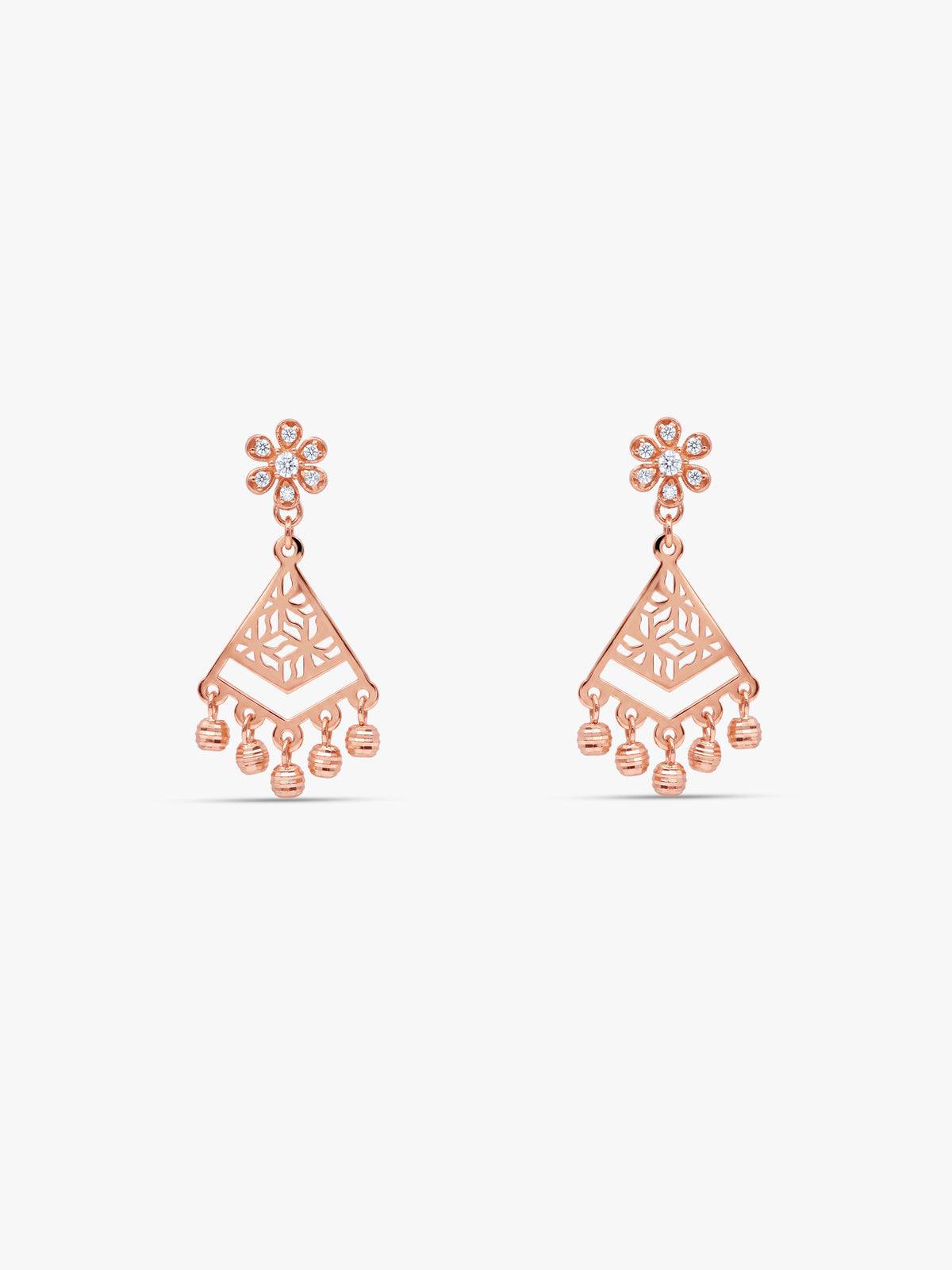 Rose Gold Bohema Earrings