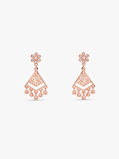 Rose Gold Bohema Earrings