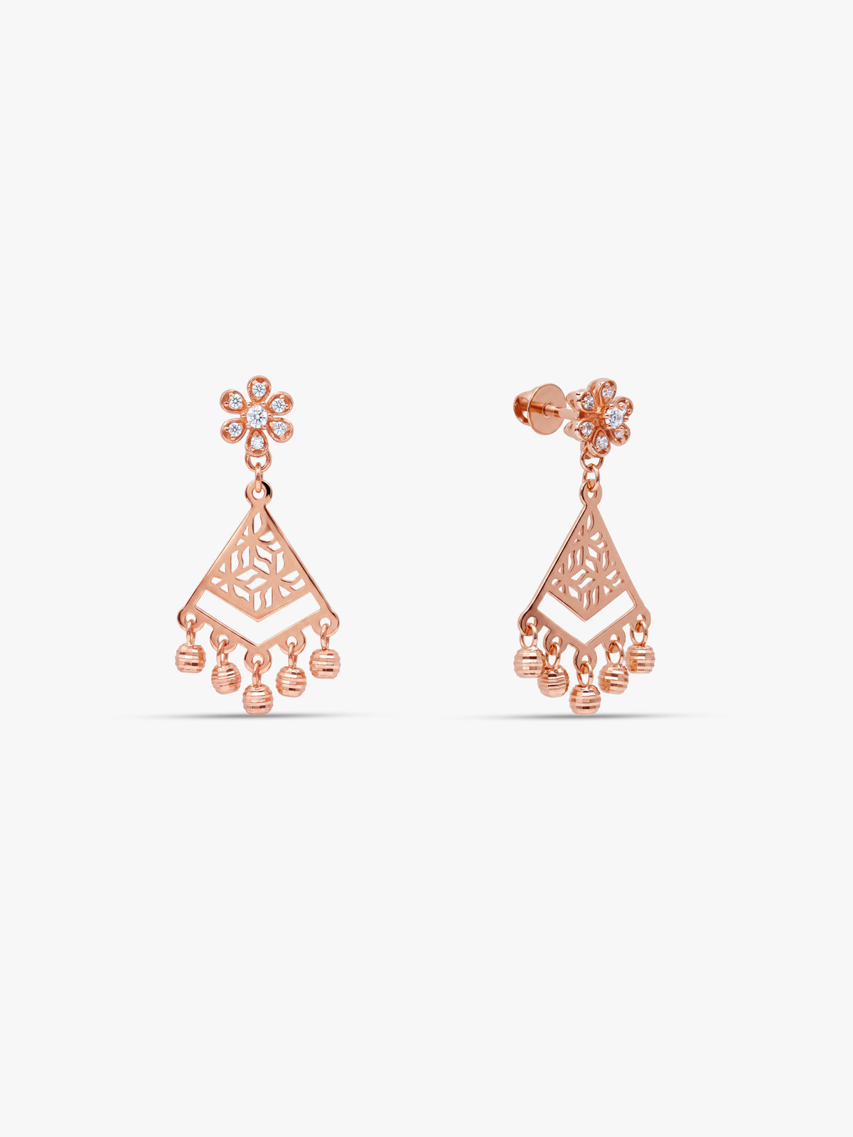 Rose Gold Bohema Earrings