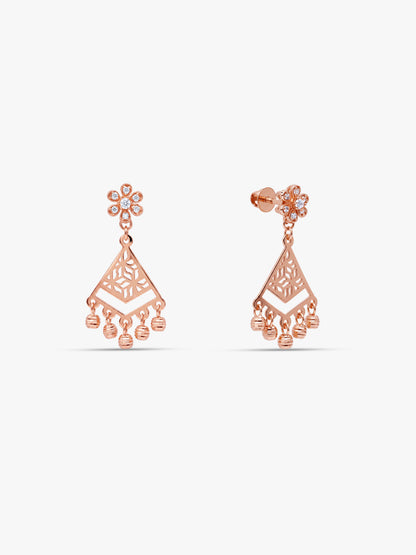 Rose Gold Bohema Earrings