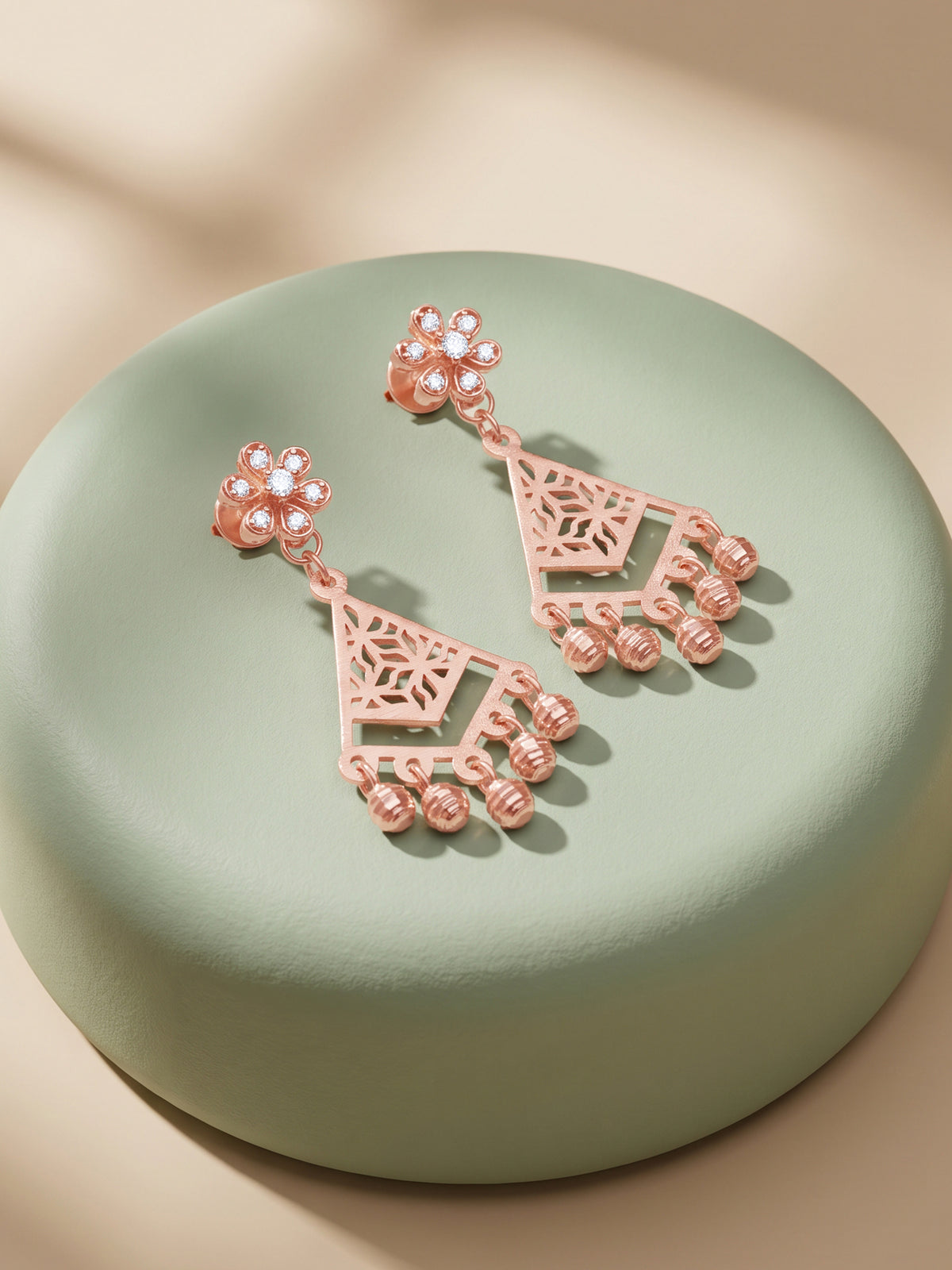 Rose Gold Bohema Earrings