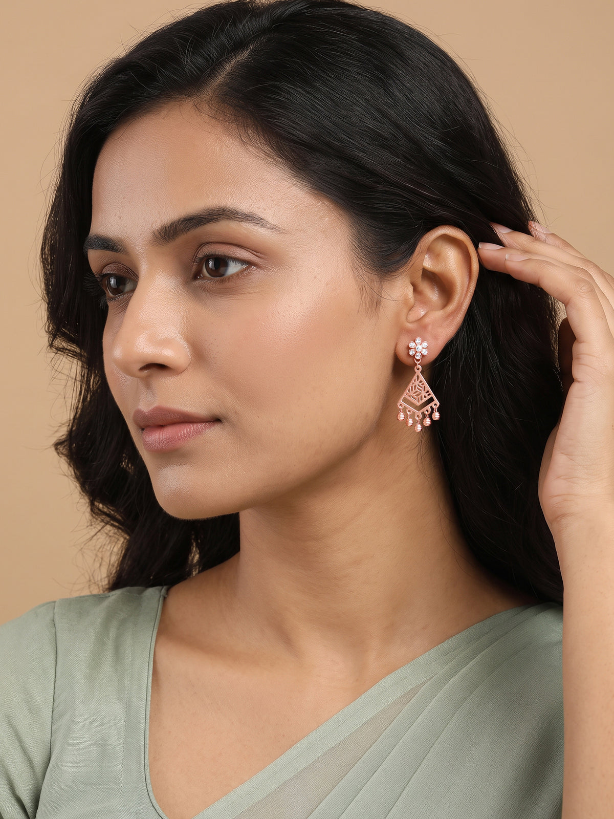 Rose Gold Bohema Earrings