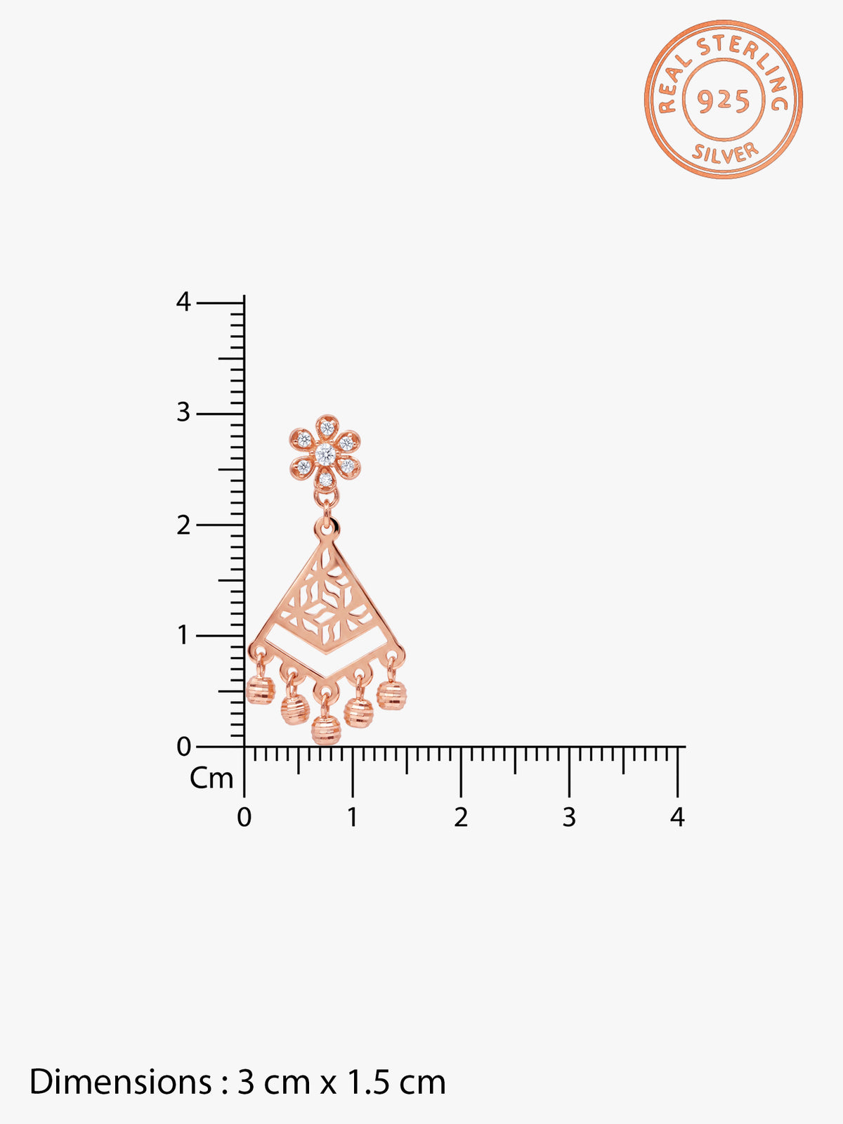 Rose Gold Bohema Earrings