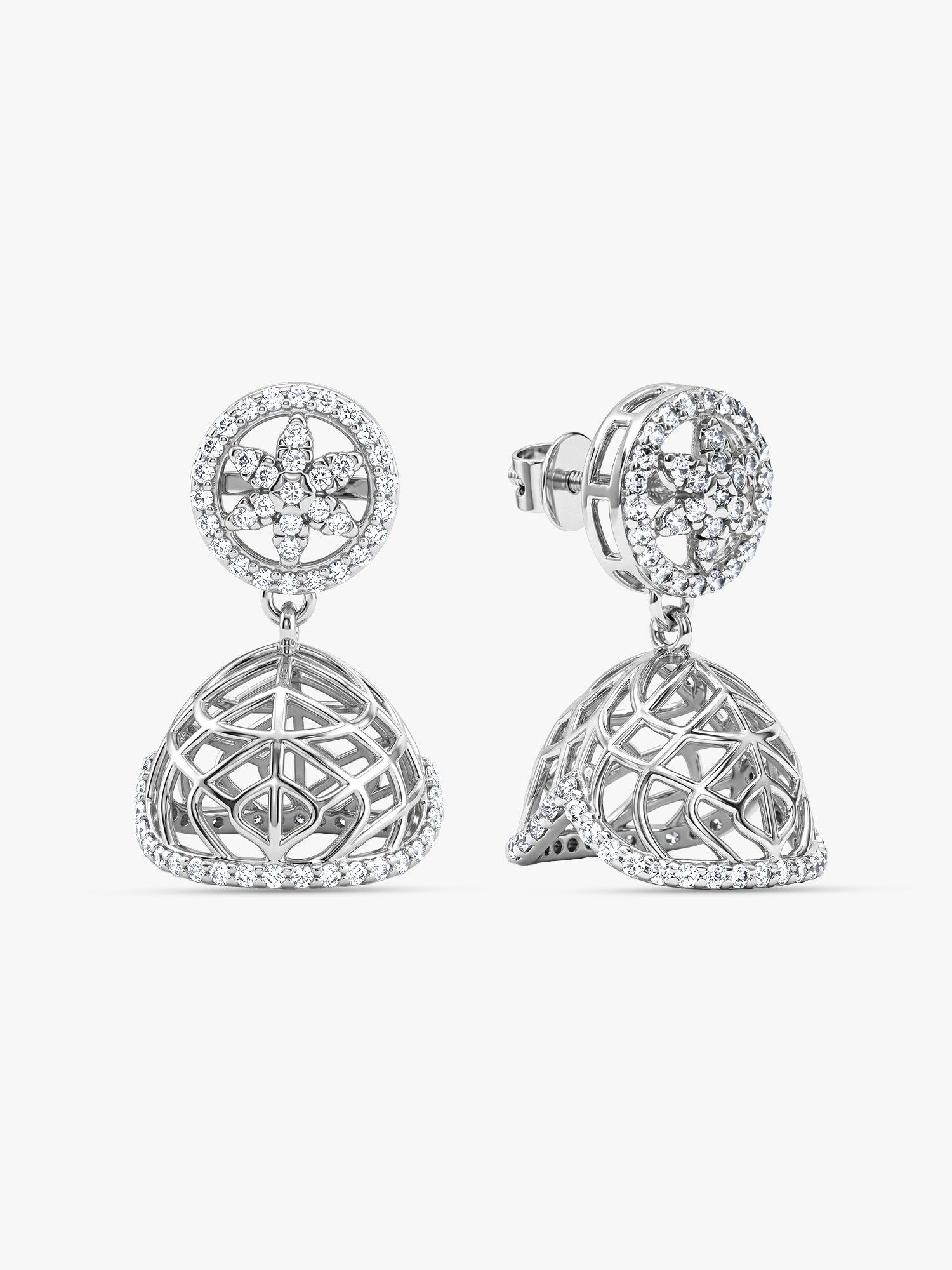 Silver Aayat Jhumki