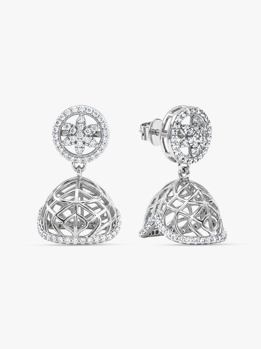 Silver Aayat Jhumki