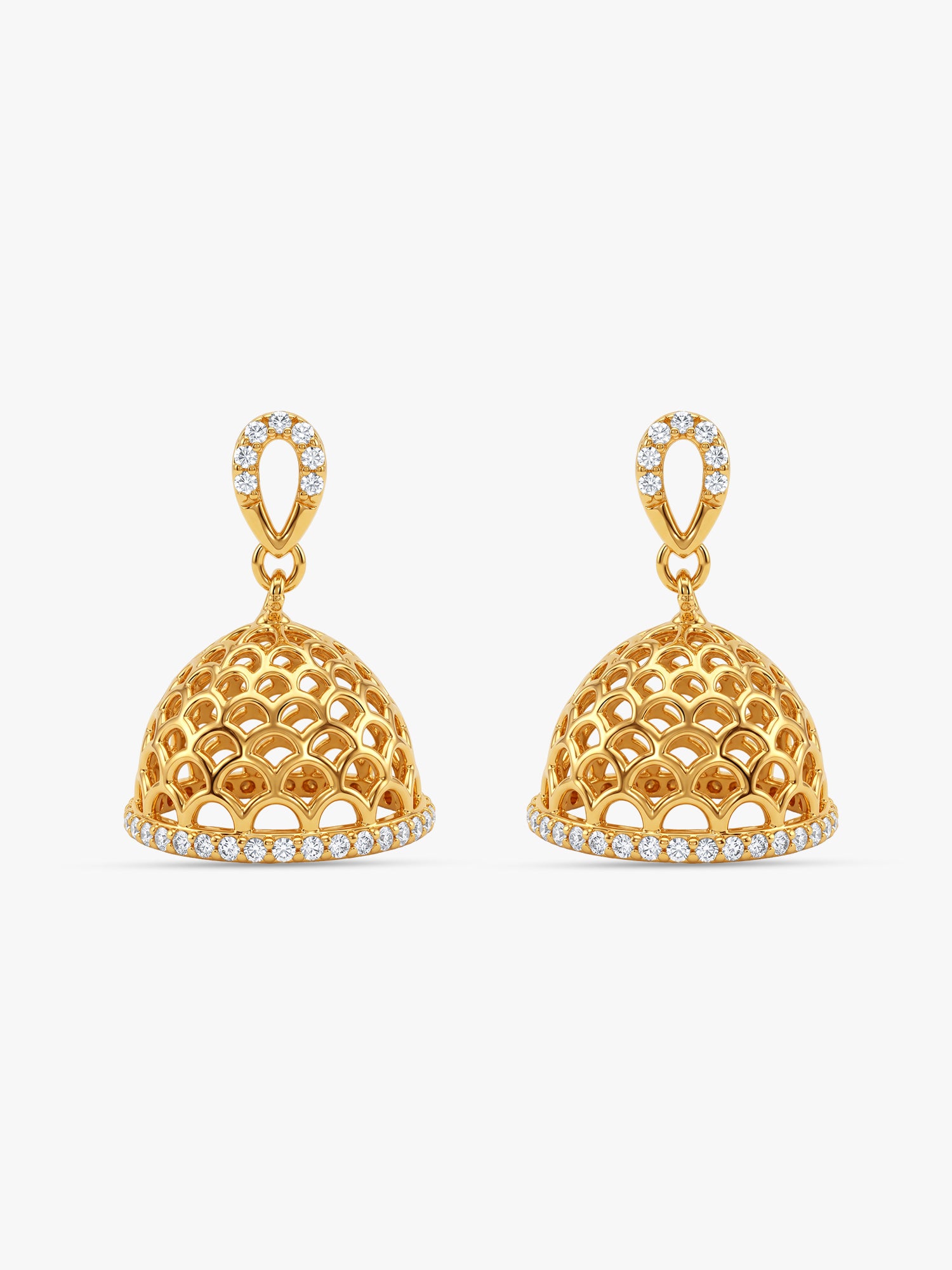 Golden Begum Jhumka