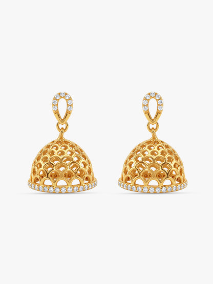Golden Begum Jhumka