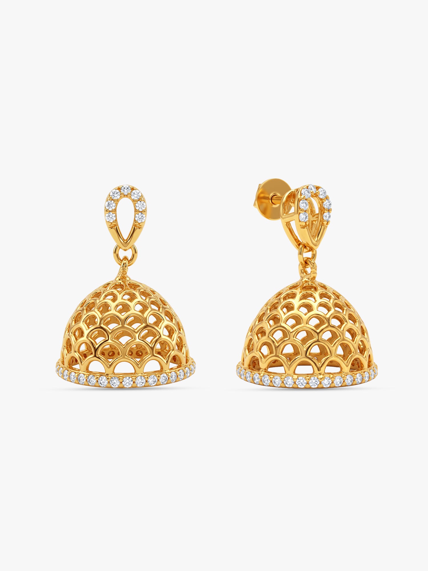 Golden Begum Jhumka