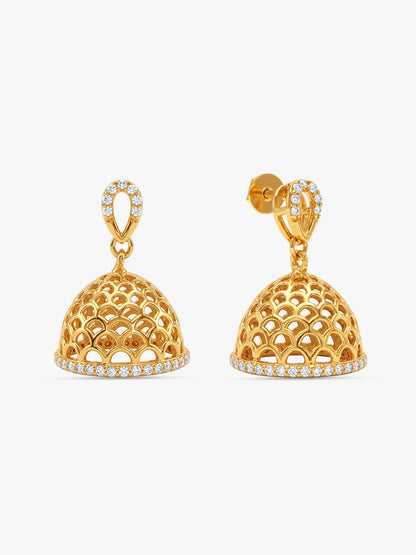 Golden Begum Jhumka
