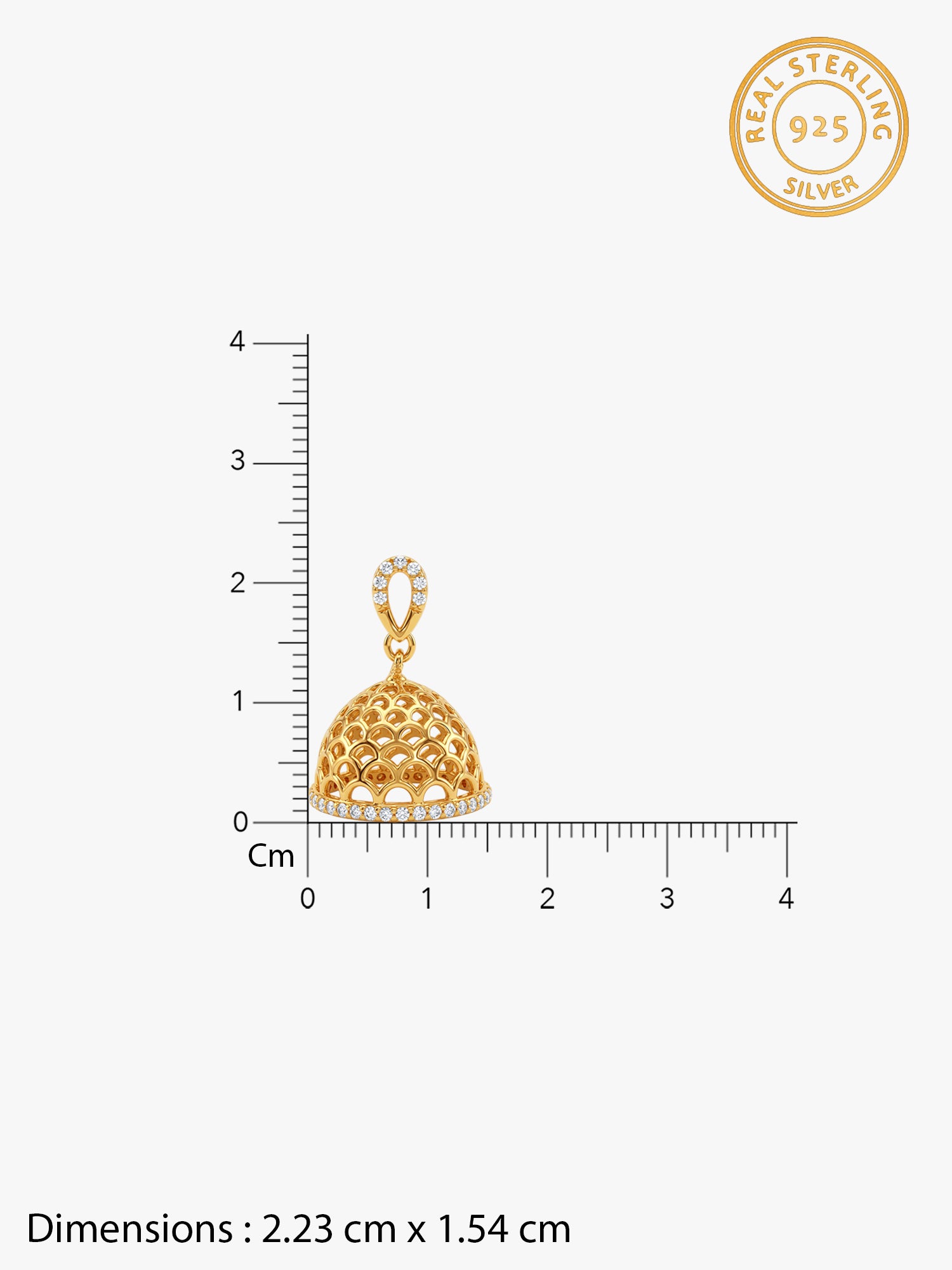 Golden Begum Jhumka