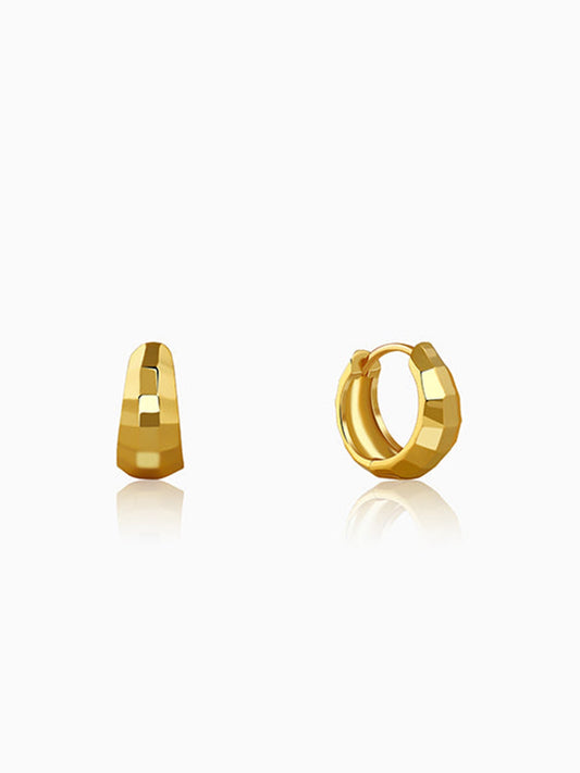 Golden Classic Wow Hoop Earrings