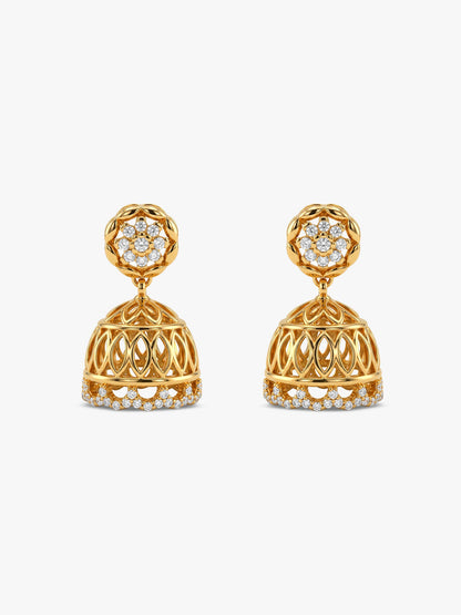 Golden Gulzaar Jhumka