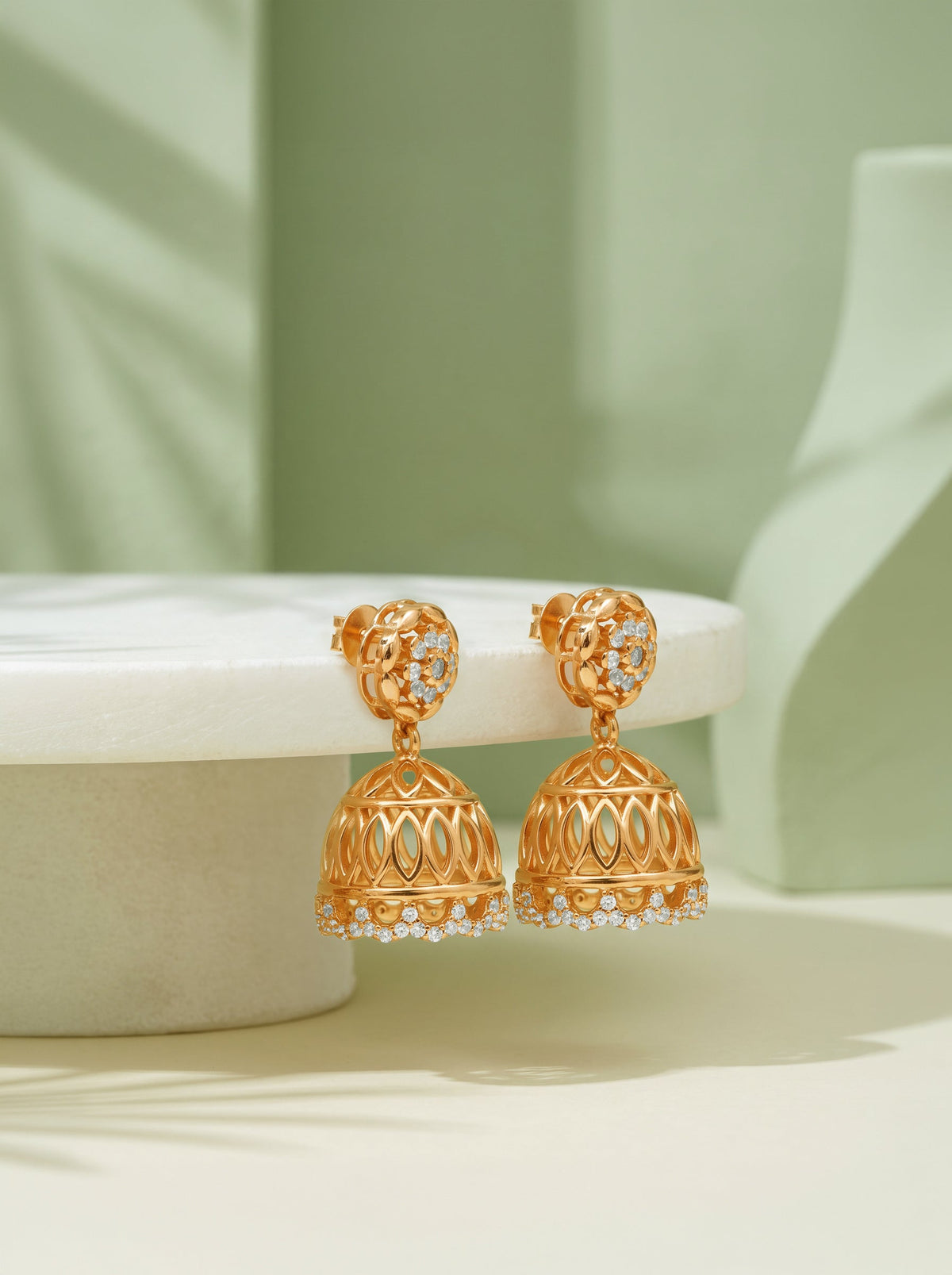 Golden Gulzaar Jhumka