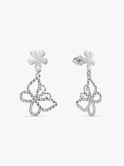 Silver Mariposa Earrings