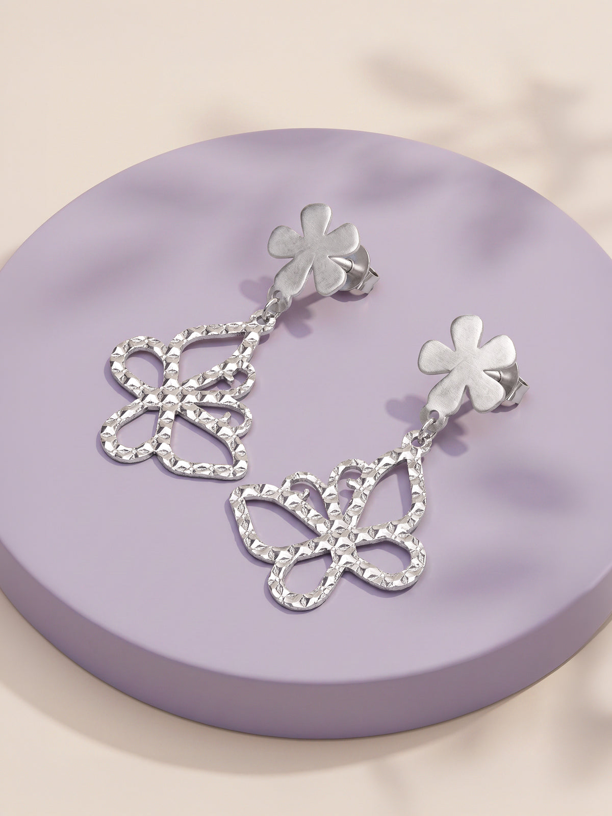 Silver Mariposa Earrings