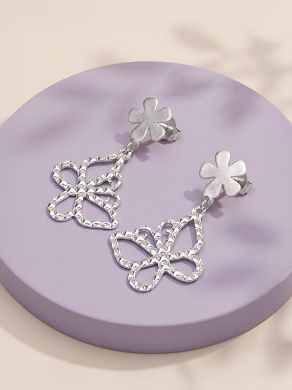 Silver Mariposa Earrings