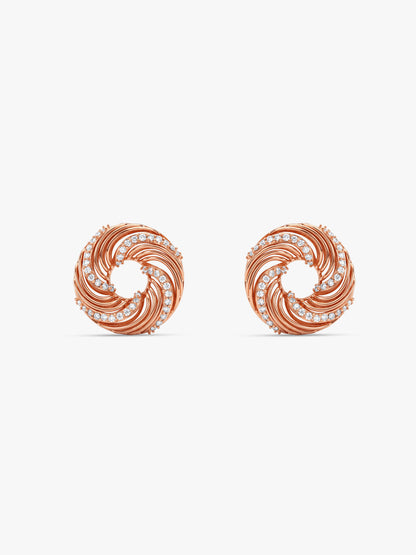 Rose Gold Cirque Glow Studs