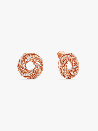 Rose Gold Cirque Glow Studs