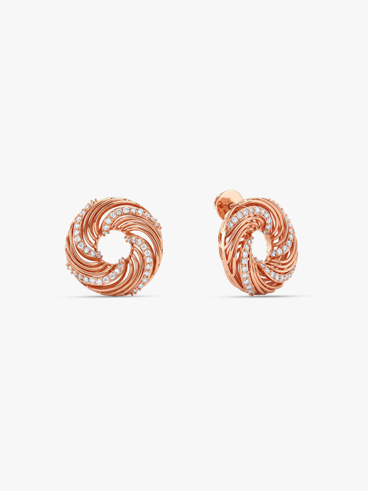 Rose Gold Cirque Glow Studs
