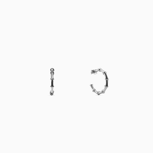 Silver Laguna Half Hoop Earrings